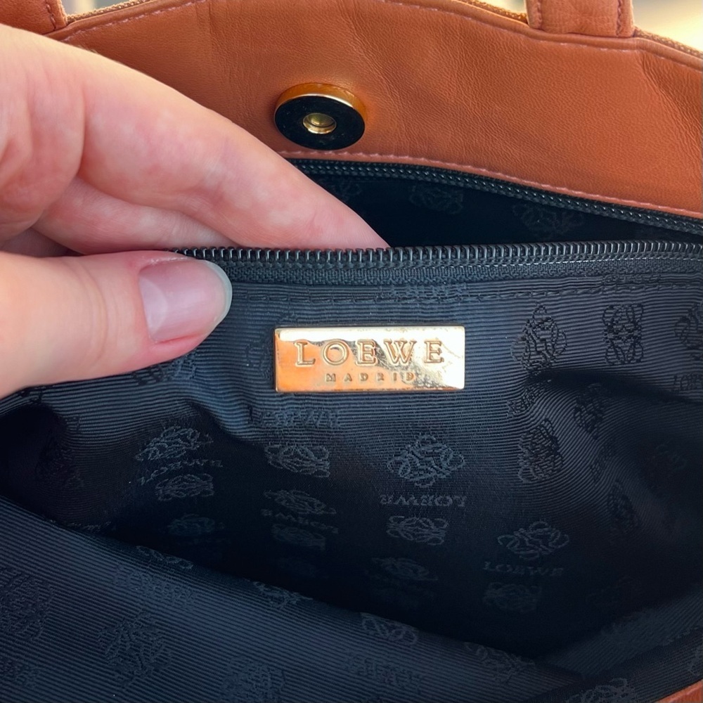 Loewe shiny tote bag suede leather - Picture 11 of 11